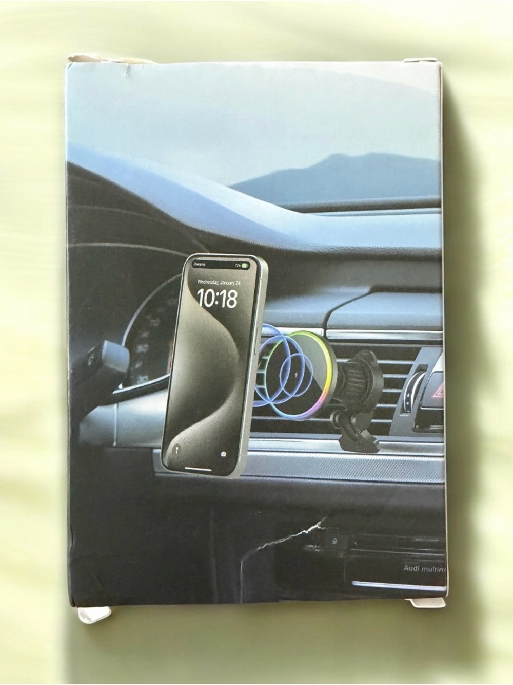 15W Magnetic Wireless Car Charger Mount NIP/NWOT - Picture 2 of 3